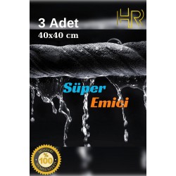 3 Adet 40X40CM Mikrofiber Araç Temizleme Bezi	