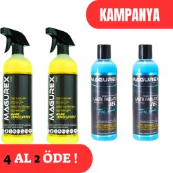 Nano Temizleyici 2 adet ( 800ML ) +  Lastik Parlatıcı Jel 2 Adet ( 400 ML )