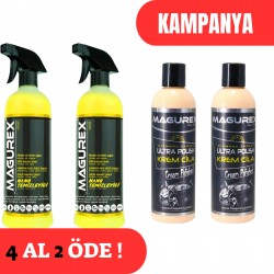 Nano Temizleyici 2 adet ( 800ML ) +  Krem Cila Ultra Polish 2 Adet ( 400 ML )