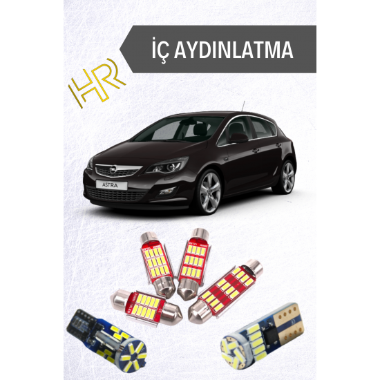Opel Astra J İçin Uyumlu İç Aydınlatma Led Seti