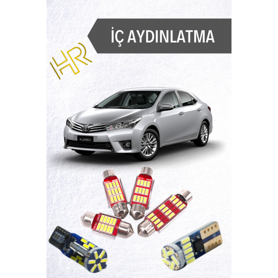 Toyota Corolla E160 İçin Uyumlu İç Aydınlatma Led Seti