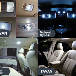 Citroen C-Elysee İçin Uyumlu İç Aydınlatma Led Seti