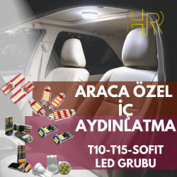 2 Adet T10 Dipsiz W5W CANBUS Park Ampulü Oto İç Aydınlatma Tavan Plaka Torpido	