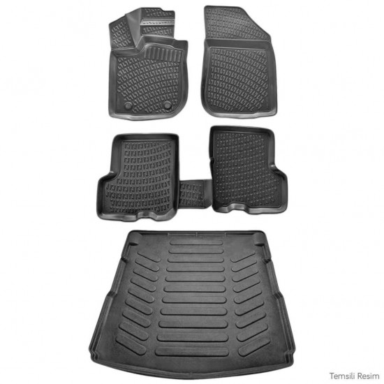 Rizline Araca Özel Paspas ve Bagaj Havuzu Set