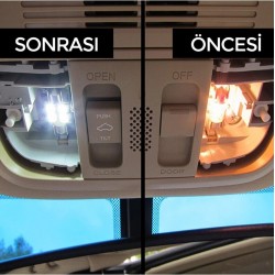 2 Adet Sofit C5w Canbus İç Aydınlatma Tavan Bagaj Plaka Ampülü 4014 smd