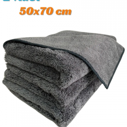 2 Adet 50x70CM Mikrofiber Araç Kurulama Bezi 